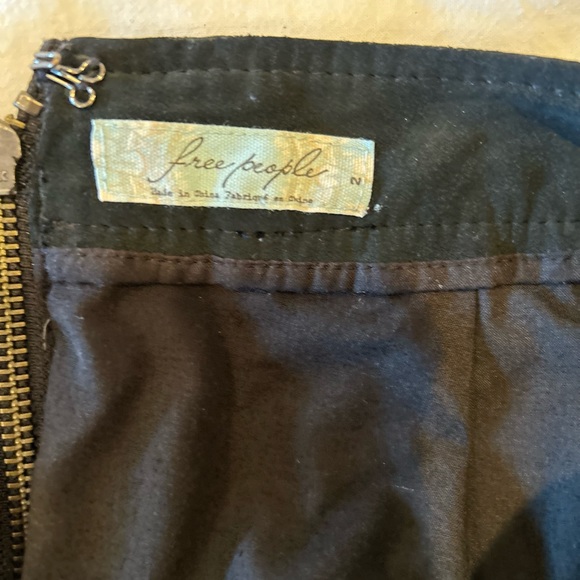 Free People Vegan Suede A-Line Skirt - Picture 4 of 4